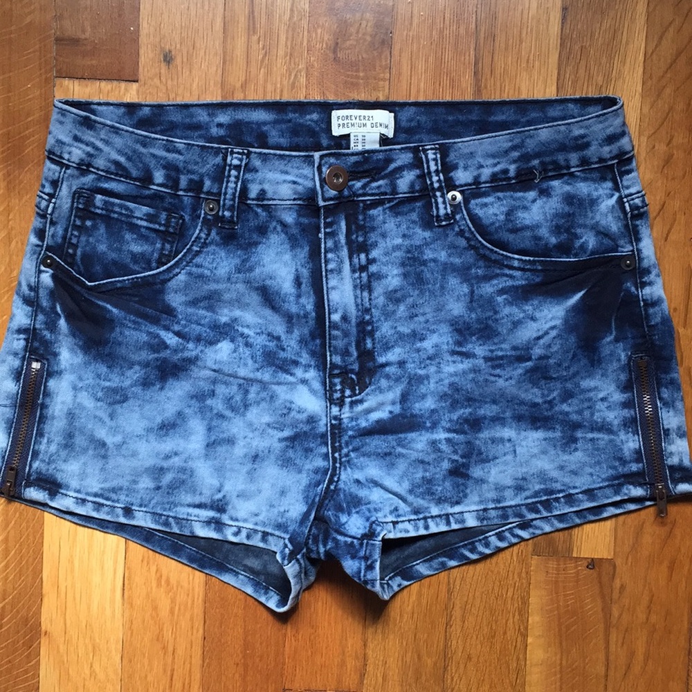 Forever 21 washed jean shorts
